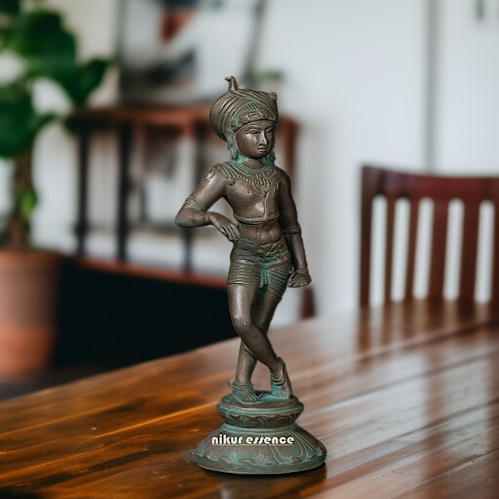 Brass Rishabhadeva Shiva standing idol - 11 Inches Nikuressence