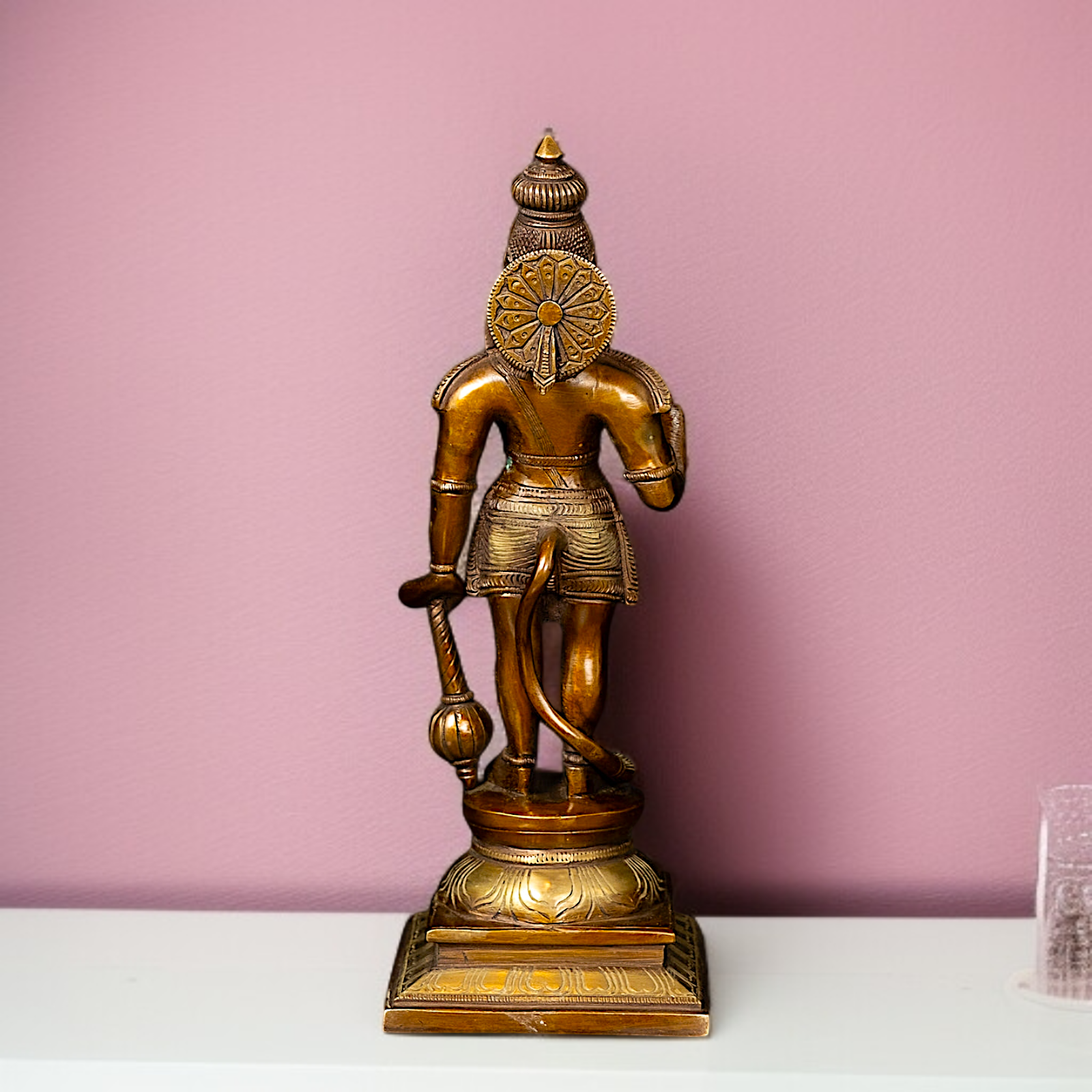 Hanuman ji Standing with blessing and Gada Brass idol - 1 Feet Nikuressence