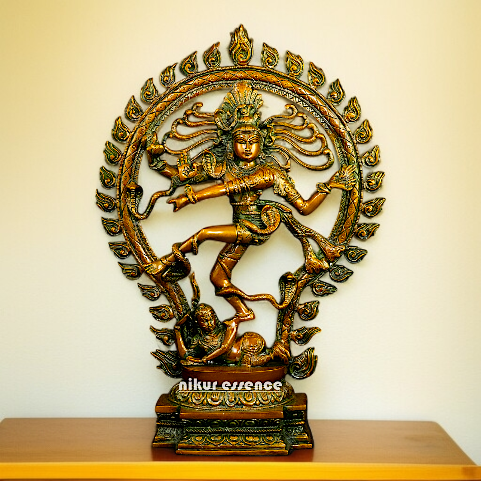 Large Nataraja Shiva Tandav Brass idol - 21 Inches Nikuressence