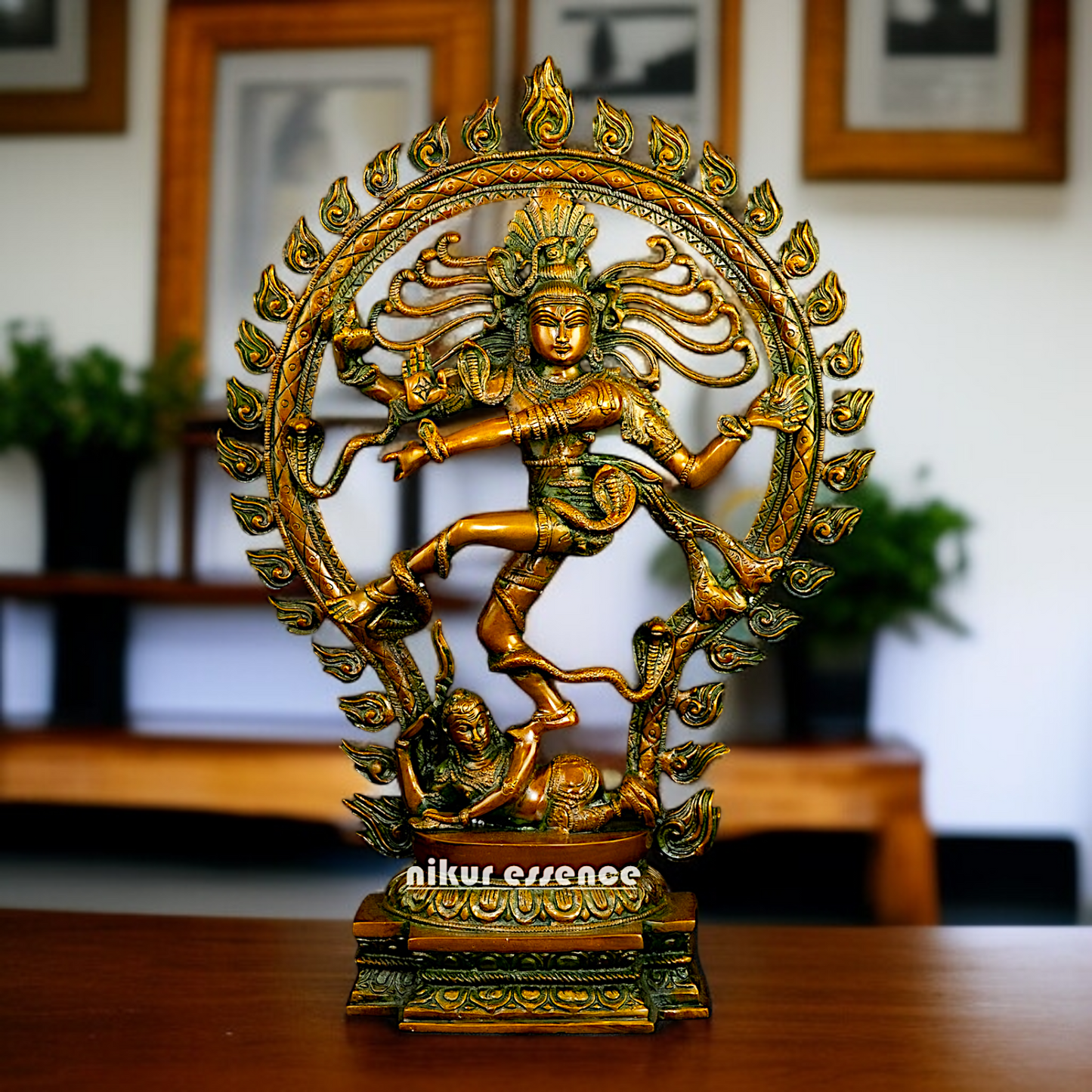 Large Nataraja Shiva Tandav Brass idol - 21 Inches Nikuressence