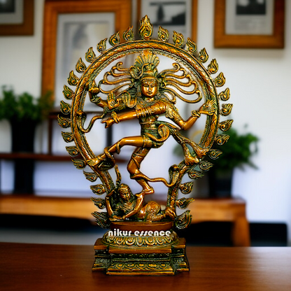 Large Nataraja Shiva Tandav Brass idol - 21 Inches Nikuressence
