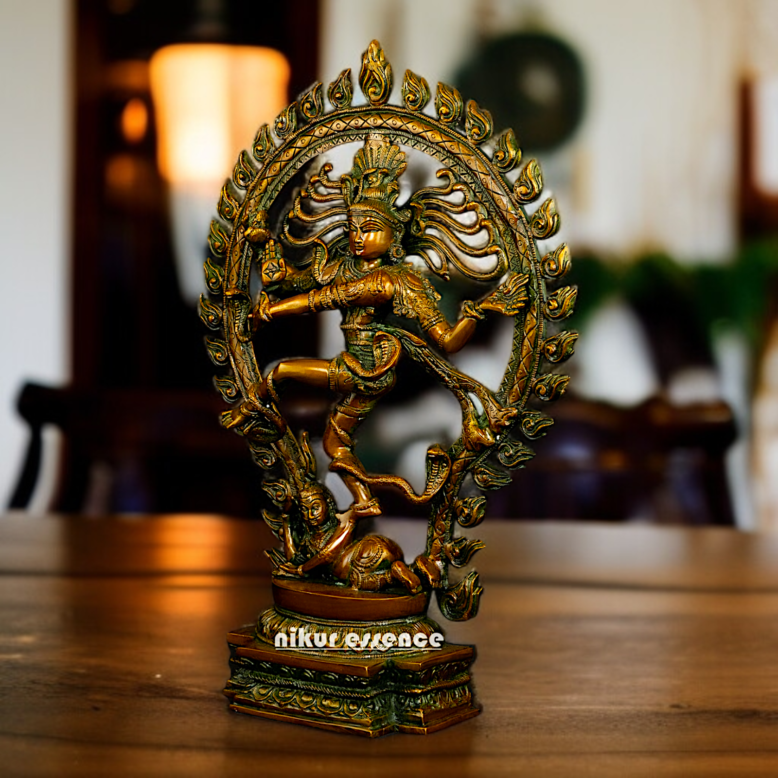 Large Nataraja Shiva Tandav Brass idol - 21 Inches Nikuressence
