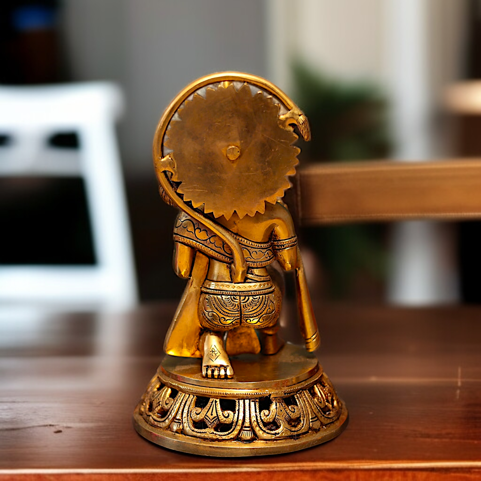 Lord Hanuman ji Blessing with Gada Solid Brass Idol - 12 Inches Nikuressence