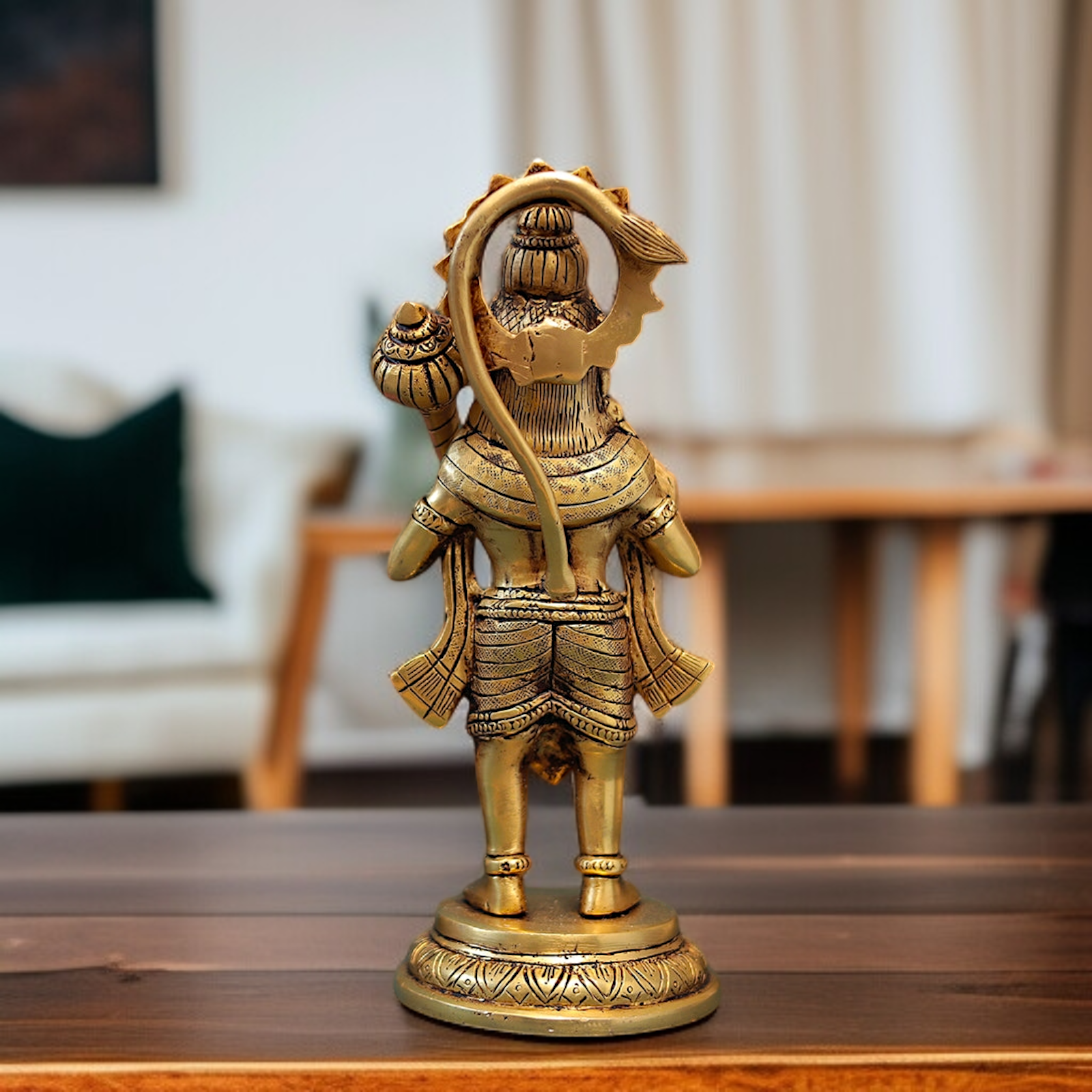 Lord Hanuman ji Sankat Mochan Blessing Standing with Gada idol - 9.5 Inches Nikuressence