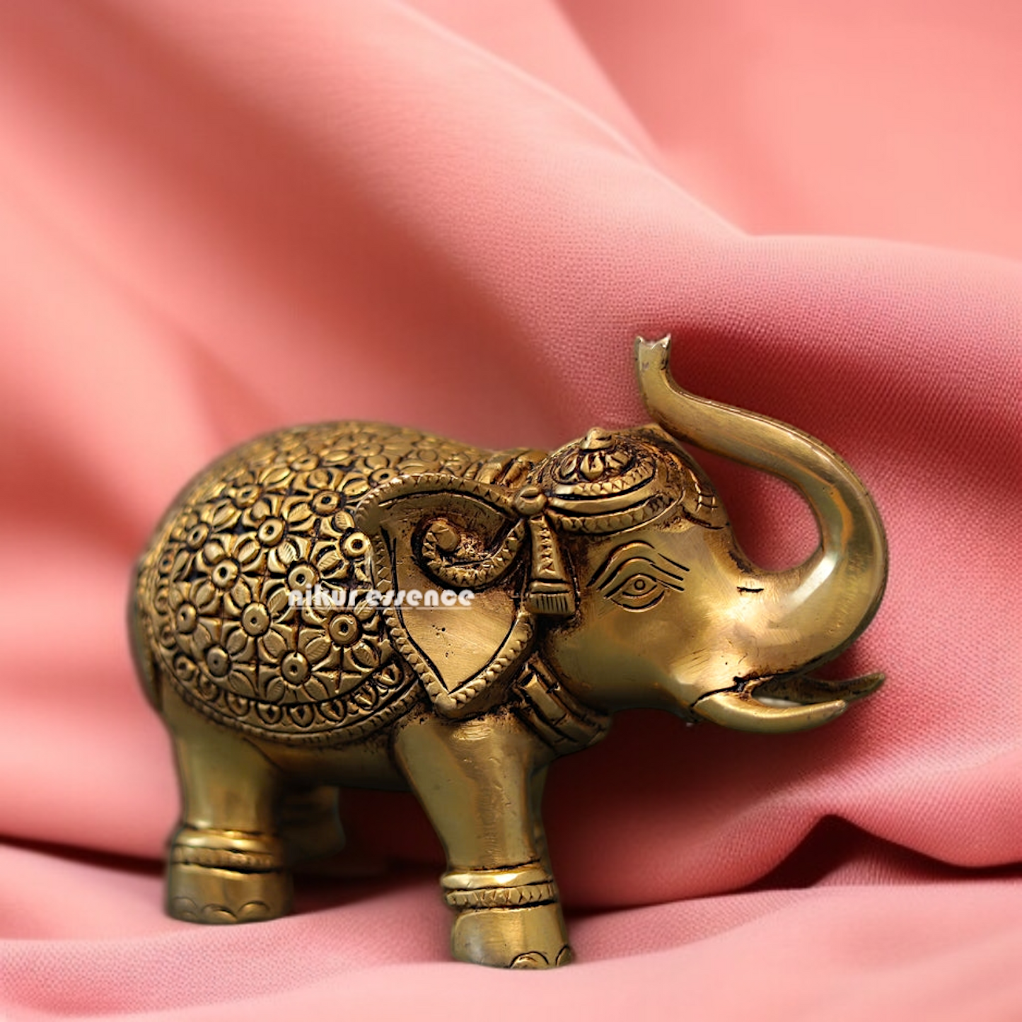 Elephant God Home decor superfine Brass idol - 6 Inches Nikuressence