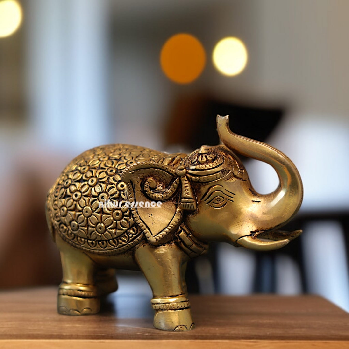 Elephant God Home decor superfine Brass idol - 6 Inches Nikuressence