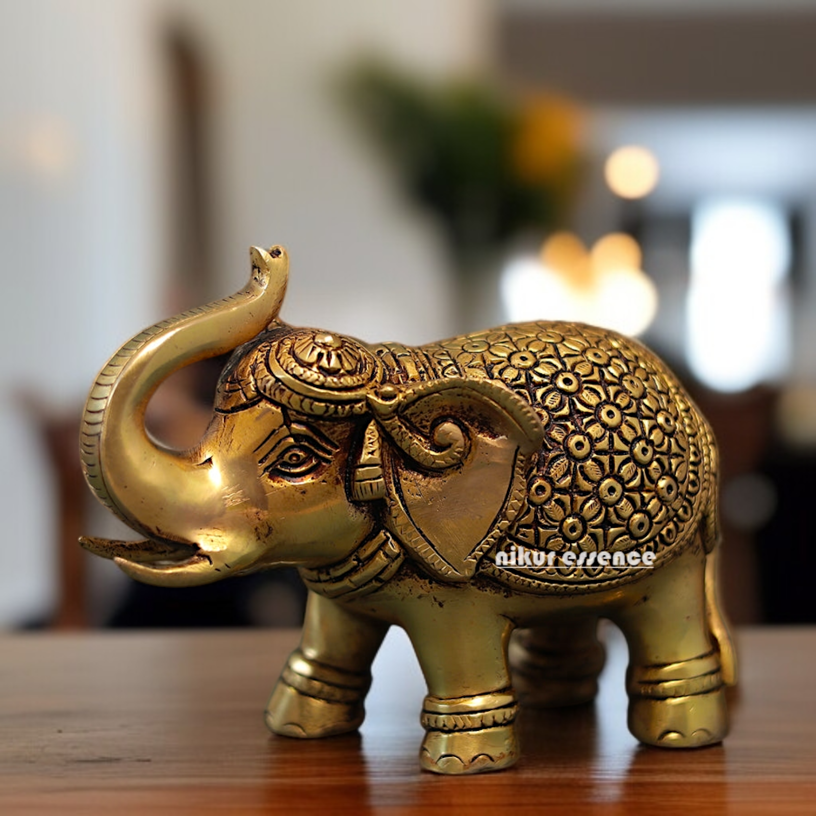 Elephant God Home decor superfine Brass idol - 6 Inches Nikuressence