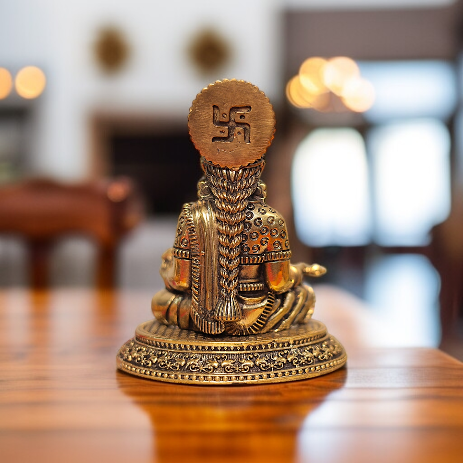 Goddess Annapurna Devi Seated Brass idol - 5 Inches Nikuressence