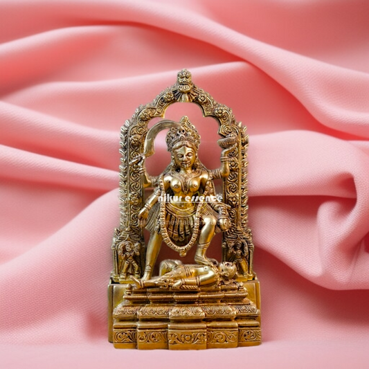 Goddess Kali Mata Solid Brass statue - 10.63 inches Nikuressence