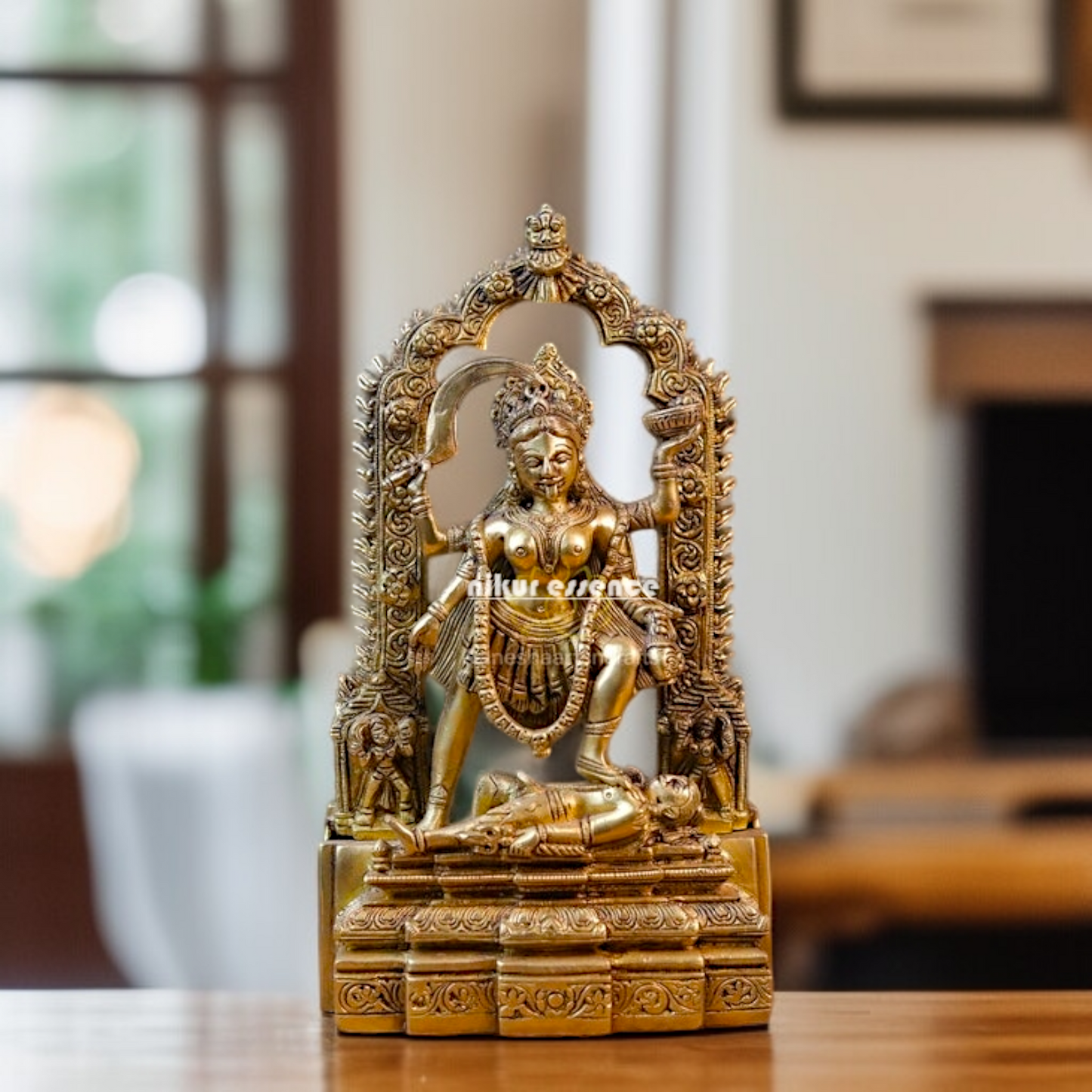 Goddess Kali Mata Solid Brass statue - 10.63 inches Nikuressence