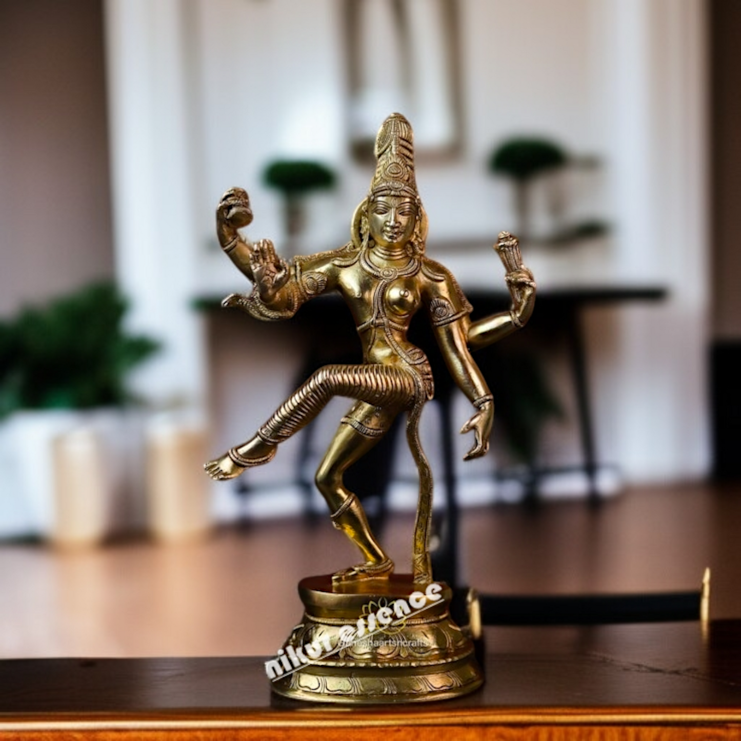 Ardhanarishvara dance Solid Brass idol - 15 Inches Nikuressence