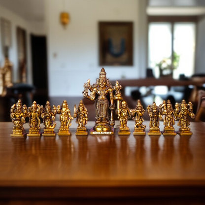 Pure Brass Vishnu Bhagwan Dashavatar Standing statue - 2.5 Inches Nikuressence