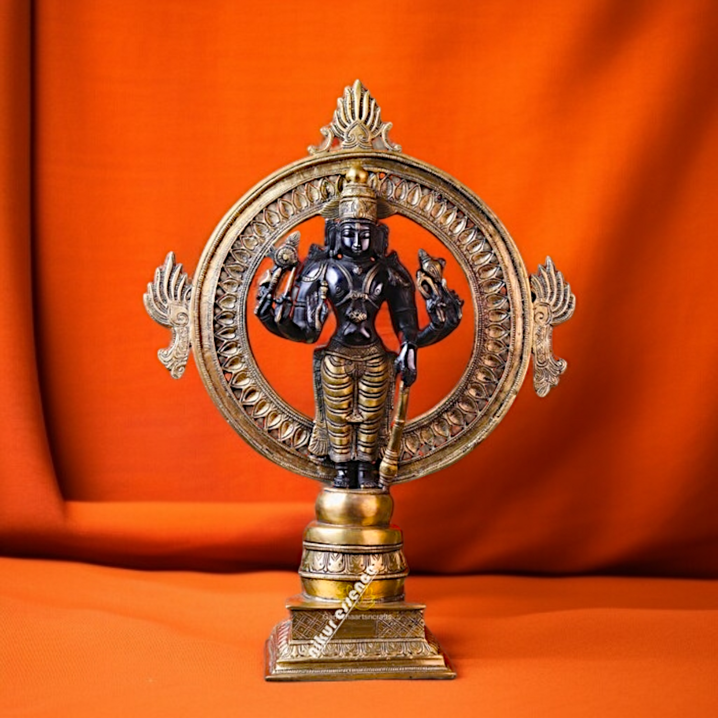 Lord vishnu Bhagwan Blessing Brass idol - 17 Inches Nikuressence