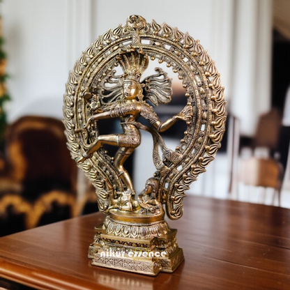 Shiva Nataraja Dancing Tandav brass idol - 22.047 inches Nikuressence