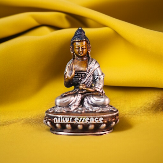 Brass Buddha Blessing idol - 4 Inches Nikuressence