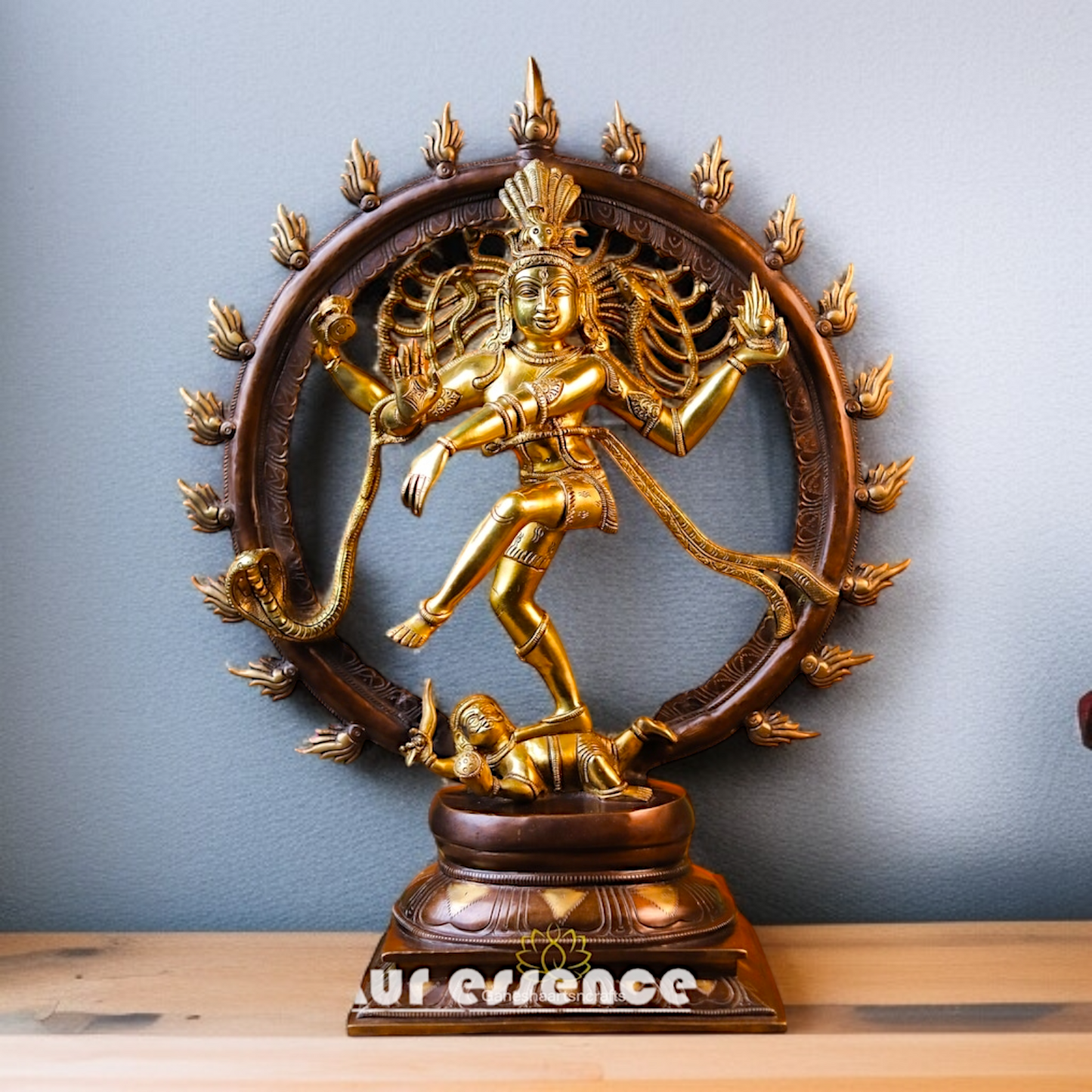 Shiva Nataraja Dancing Tandav Brass idol - 23.228 inches Nikuressence