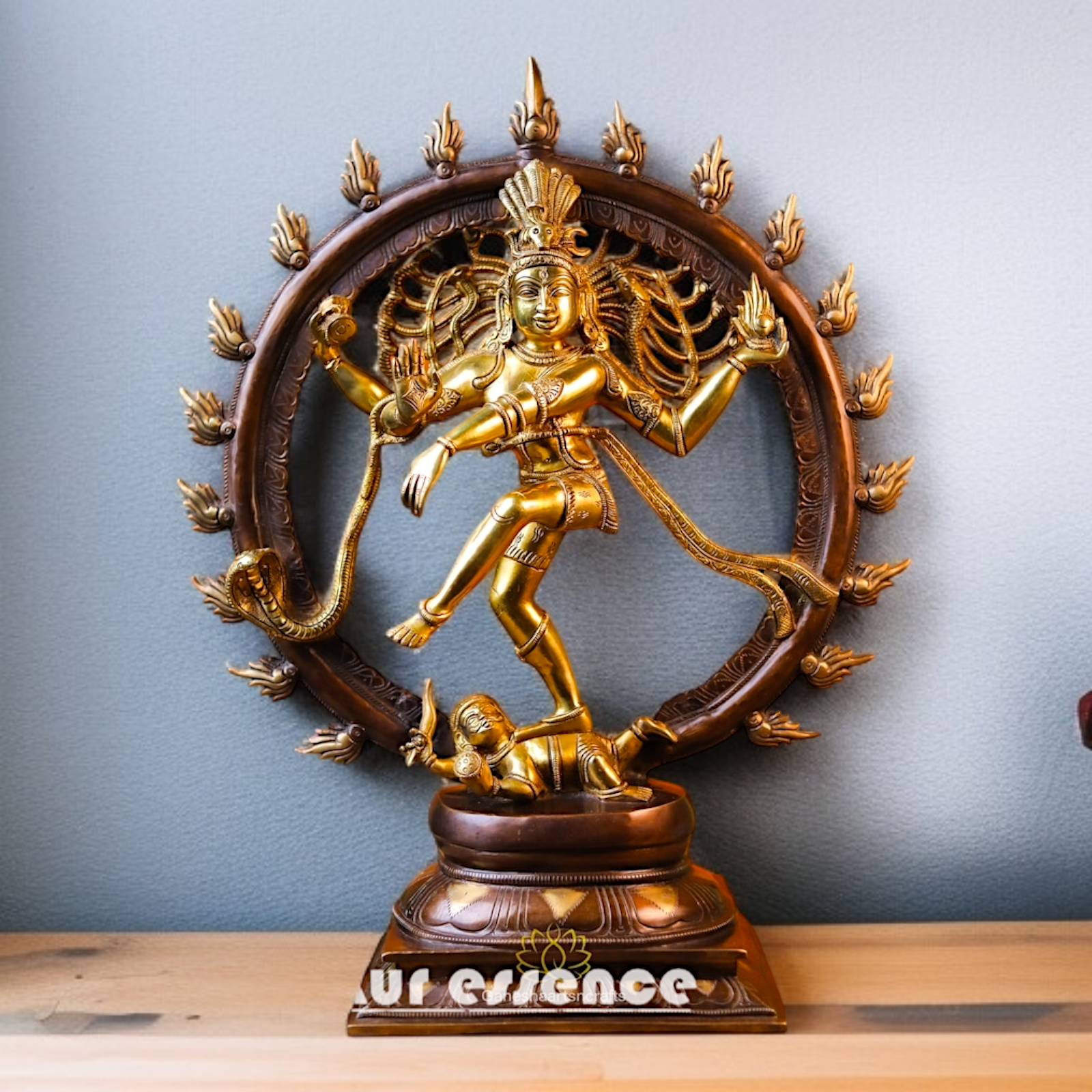 Shiva Nataraja Dancing Tandav Brass idol - 23.228 inches Nikuressence