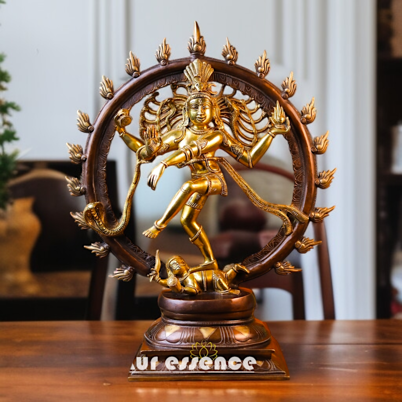 Shiva Nataraja Dancing Tandav Brass idol - 23.228 inches Nikuressence