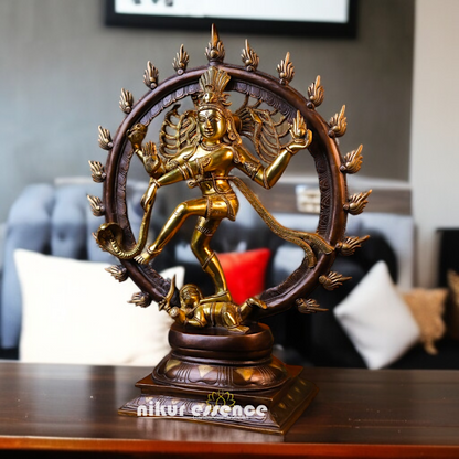 Shiva Nataraja Dancing Tandav Brass idol - 23.228 inches Nikuressence