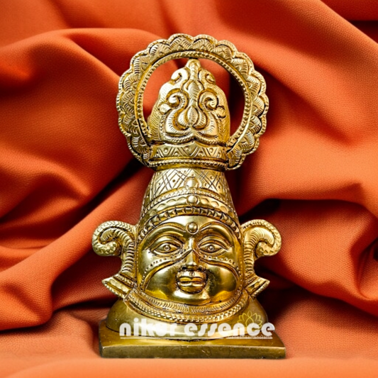 Khatu Shyam Baba ji Worship Solid Brass idol - 1.772 inches Nikuressence