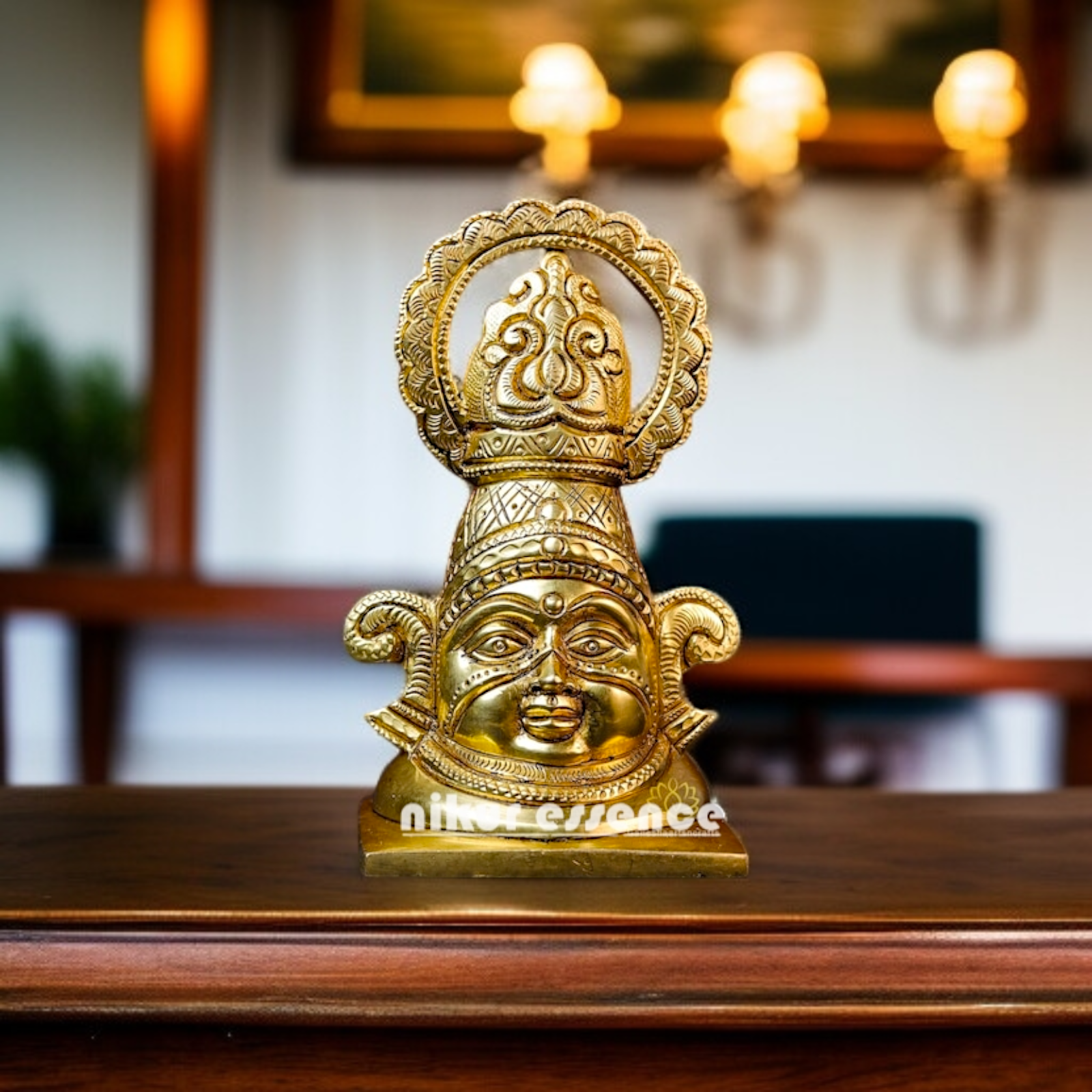 Khatu Shyam Baba ji Worship Solid Brass idol - 1.772 inches Nikuressence