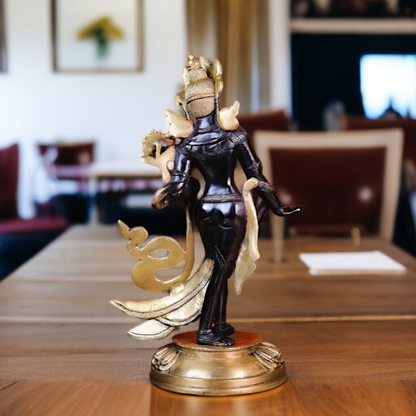 Goddess Tara Buddhist Standing brass Idol - 15.354 inches Nikuressence