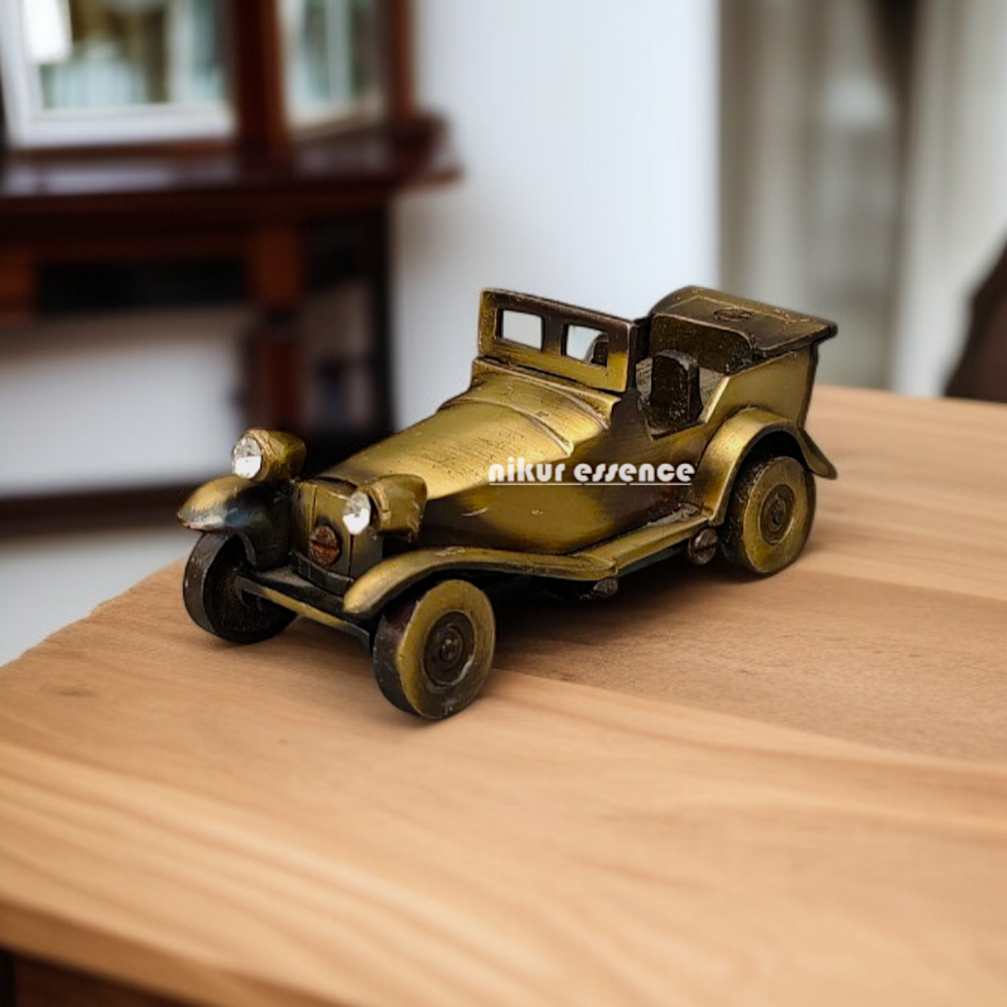 Pure Brass Car Home Decor Statue - 5 Inches Nikuressence