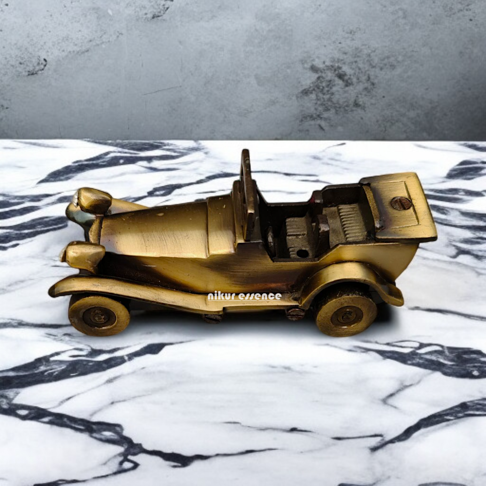 Pure Brass Car Home Decor Statue - 5 Inches Nikuressence