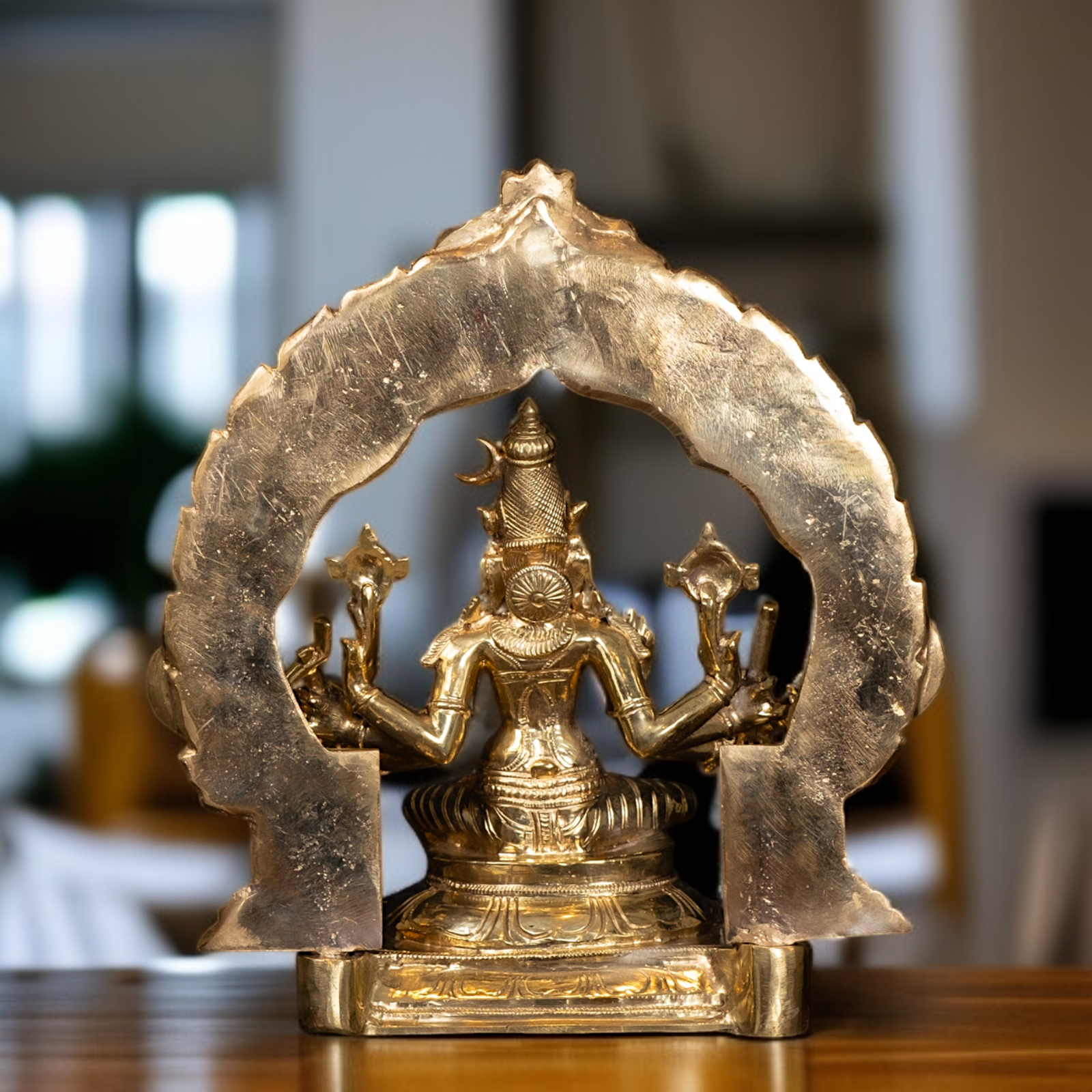 Panchaloha Varahi Amman Devi Seated with Blessing statue - 13 Inches Nikuressence