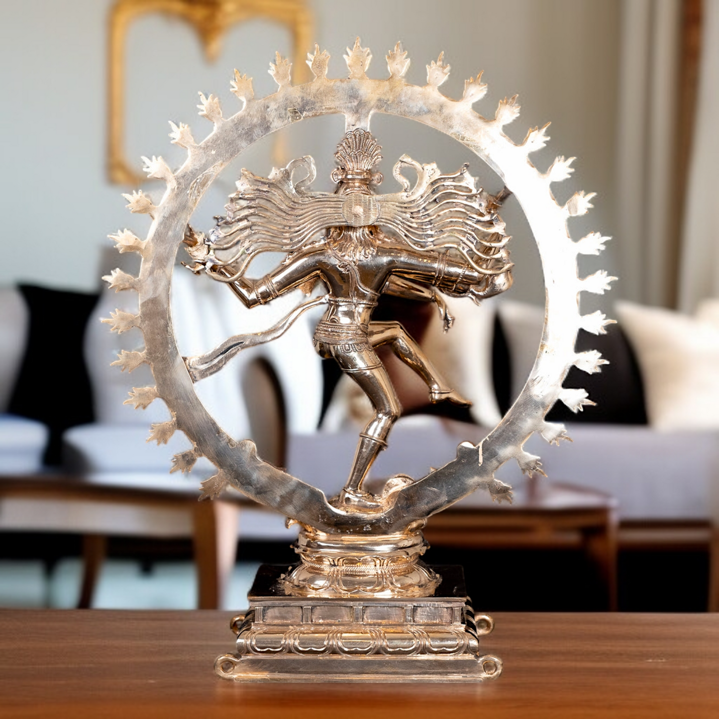 Lord Nataraja Shiva Tandav dancing Panchaloha idol - 23 Inches Nikuressence