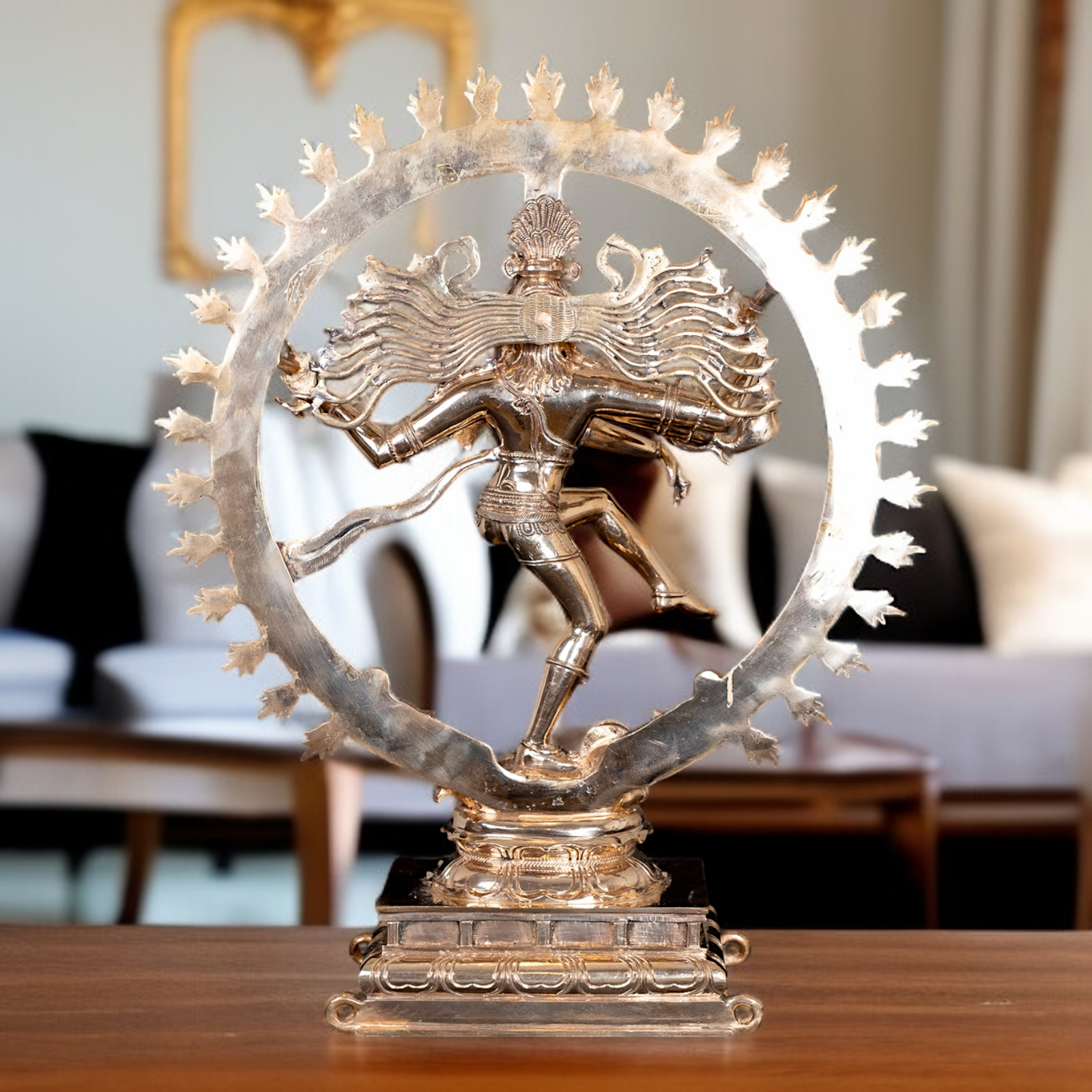 Lord Nataraja Shiva Tandav dancing Panchaloha idol - 23 Inches Nikuressence