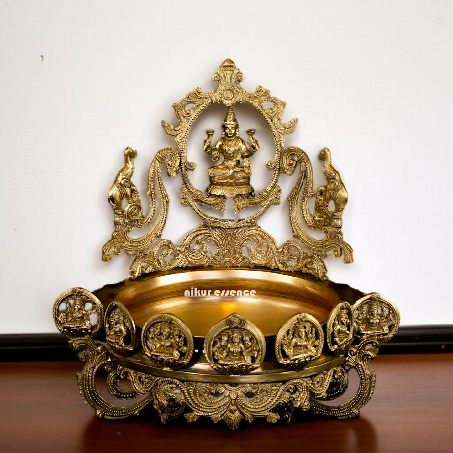 Goddess Asthalakahmi Urli festival home decor Panchaloha - 19 Inches Nikuressence