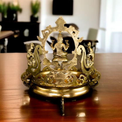 Goddess Asthalakahmi Urli festival home decor Panchaloha - 19 Inches Nikuressence