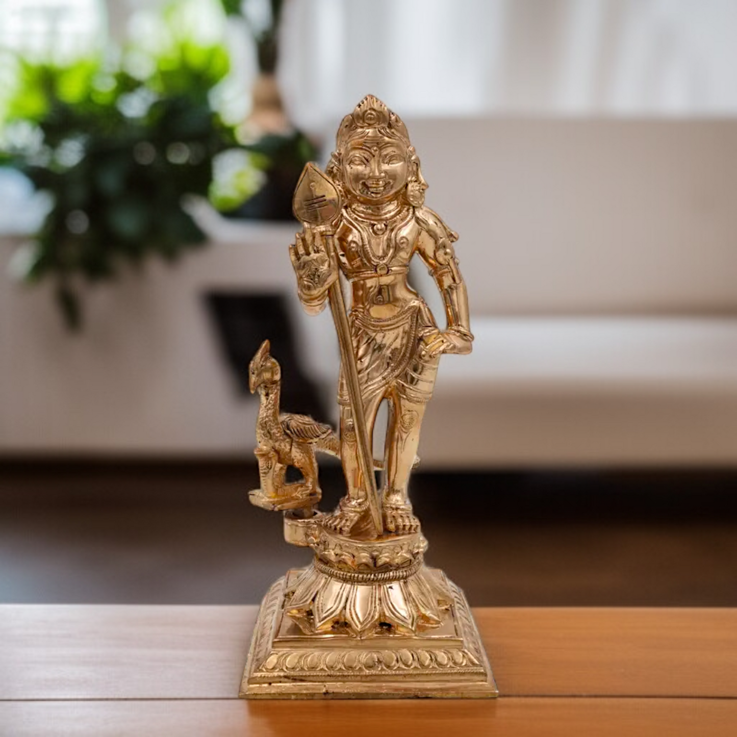 Lord Murugan standing Panchaloha idol - 7 Inches Nikuressence