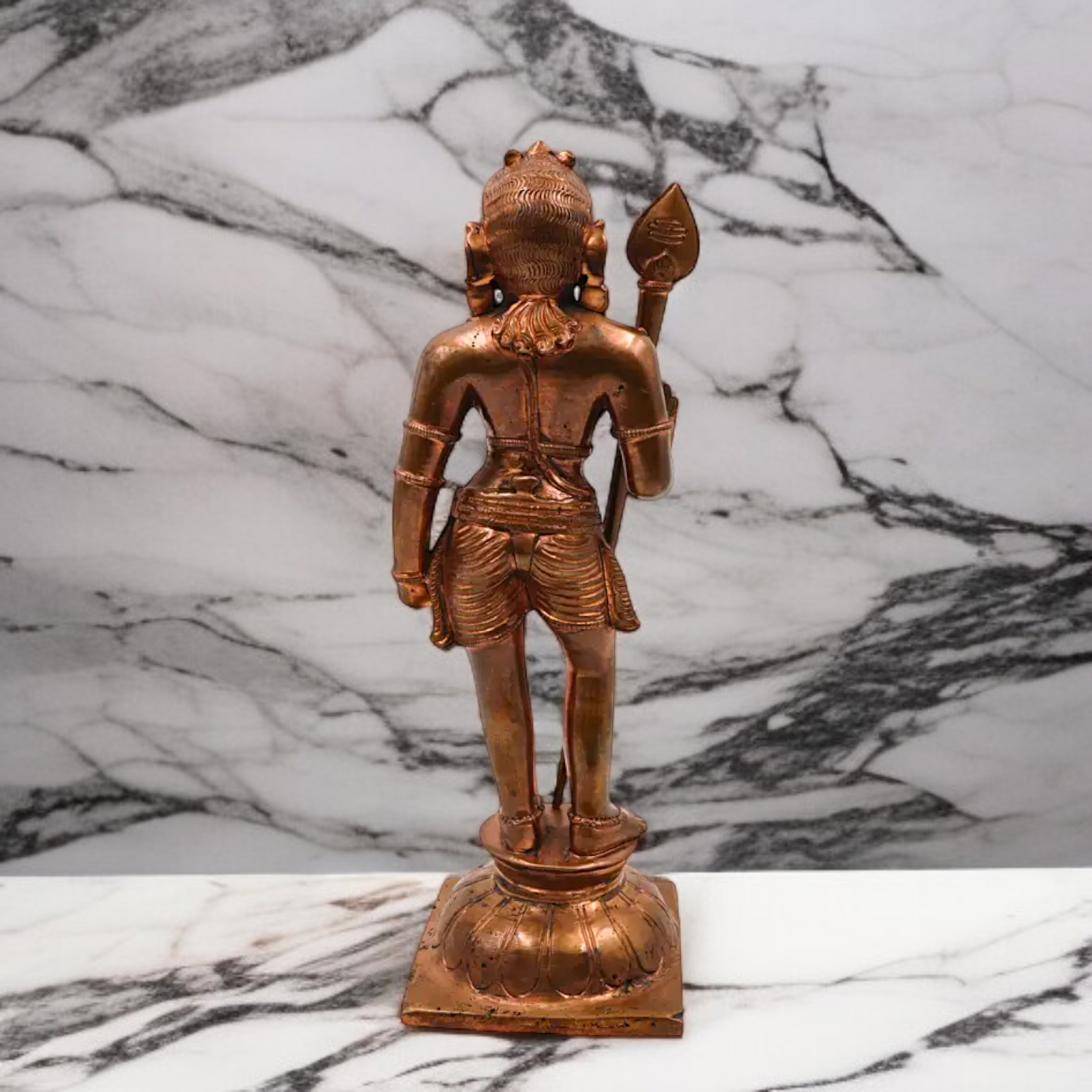 Panchaloha Kartikeya Murugan swamy standing idol - 9 Inches Nikuressence