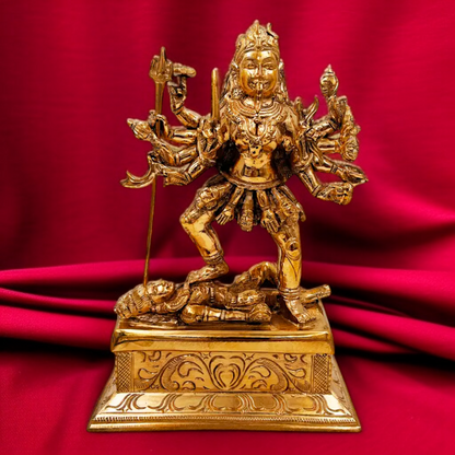 Goddess Kali Mata Standing Panchaloha idol - 10.116 Inches Nikuressence