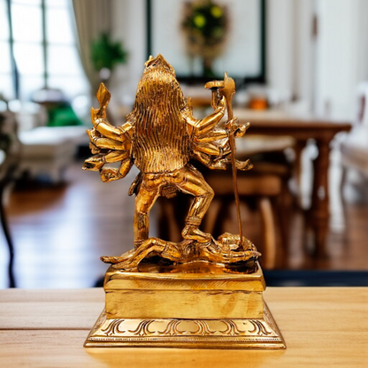 Goddess Kali Mata Standing Panchaloha idol - 10.116 Inches Nikuressence