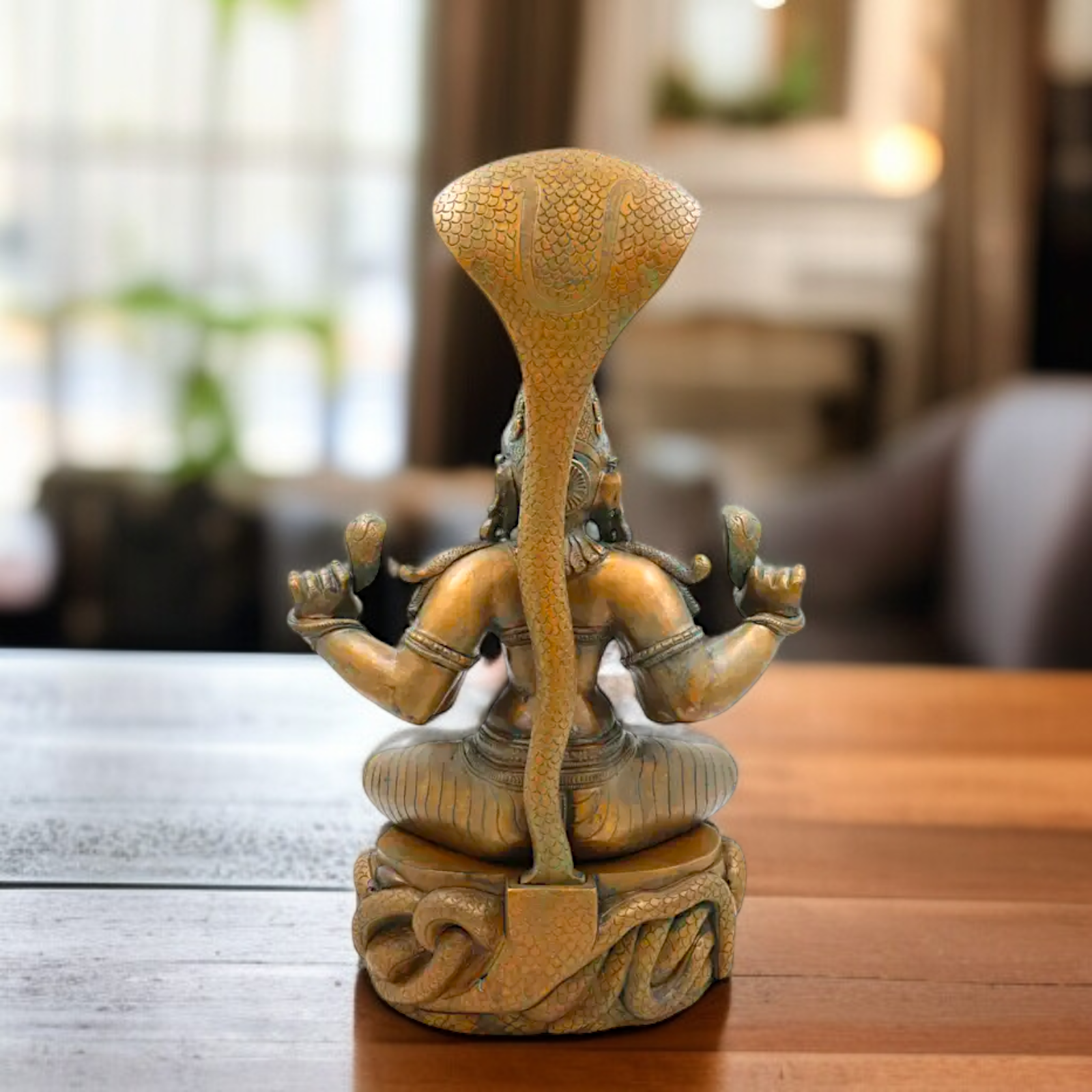 Goddess Manasa Naag Devi Panchaloha idol - 15.5 Inches Nikuressence