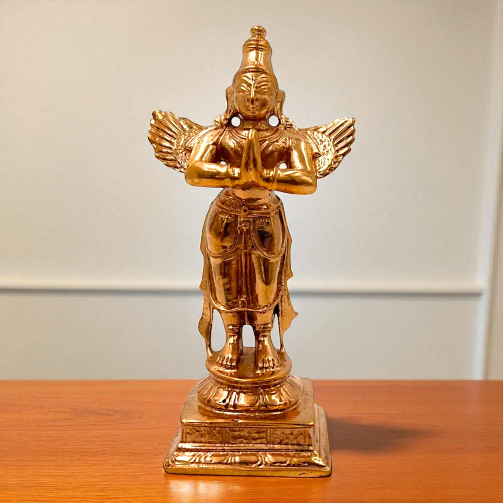 Lord Garuda namaskar pose with standing Panchaloha idol - 4 Inches Nikuressence