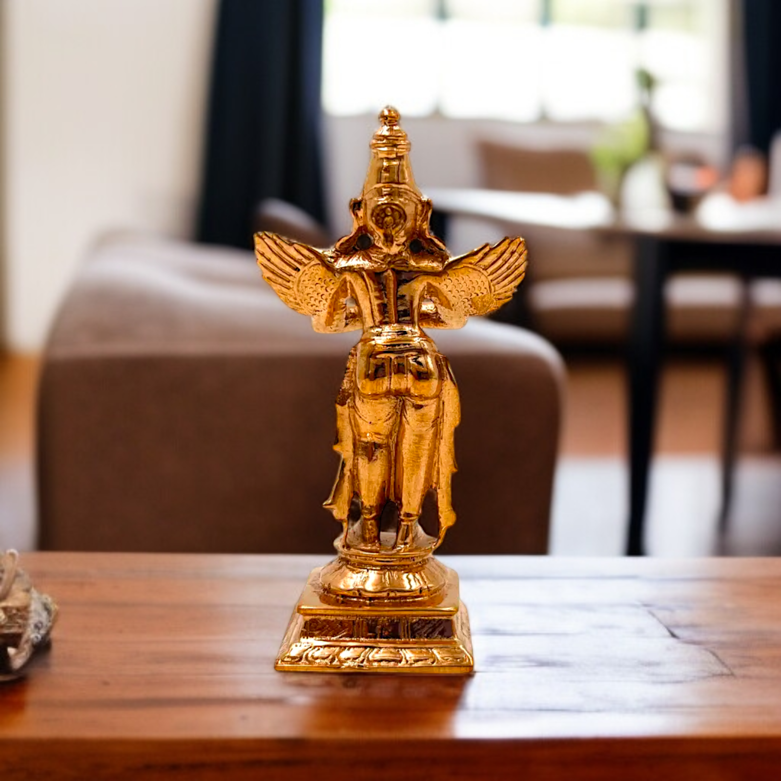 Lord Garuda namaskar pose with standing Panchaloha idol - 4 Inches Nikuressence