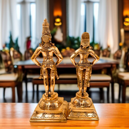 Panchaloha Vitthal Murti With Rakhumai standing statue - 12.5 Inches Nikuressence