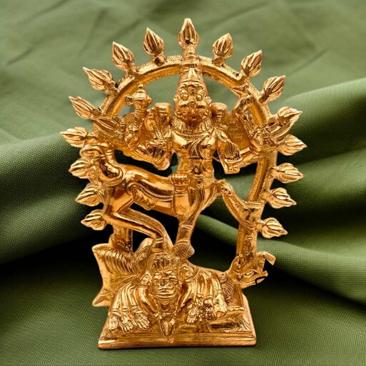 Bronze/Panchaloha sharabha Standing statue - 6 Inches Nikuressence