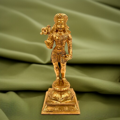 Hindu God Standing bronze/Panchaloha idol - 9 Inches Nikuressence