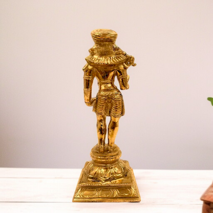 Hindu God Standing bronze/Panchaloha idol - 9 Inches Nikuressence