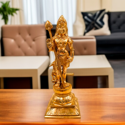 Bronze/Panchaloha standing Murugan Swamy statue - 10 Inches Nikuressence