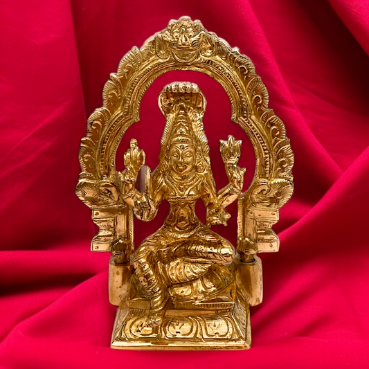 Goddess Mariamman Durga Devi bronze Panchaloha idol - 6.5 Inches Nikuressence