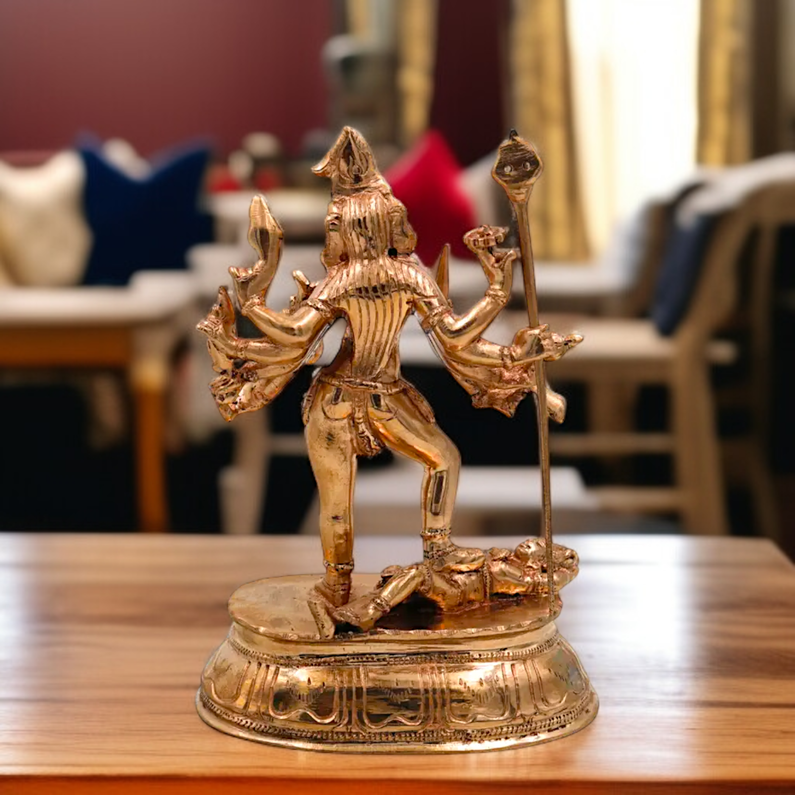 Goddess Kali Durga maa Standing Bronze/Panchaloha idol - 6 Inches Nikuressence