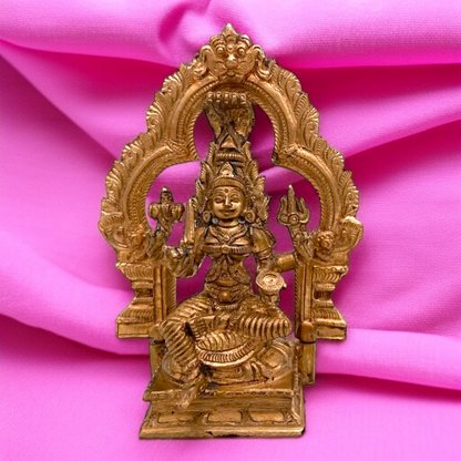 Goddess Mariamman Durga Devi bronze/Panchaloha statue - 5.5 inches Nikuressence