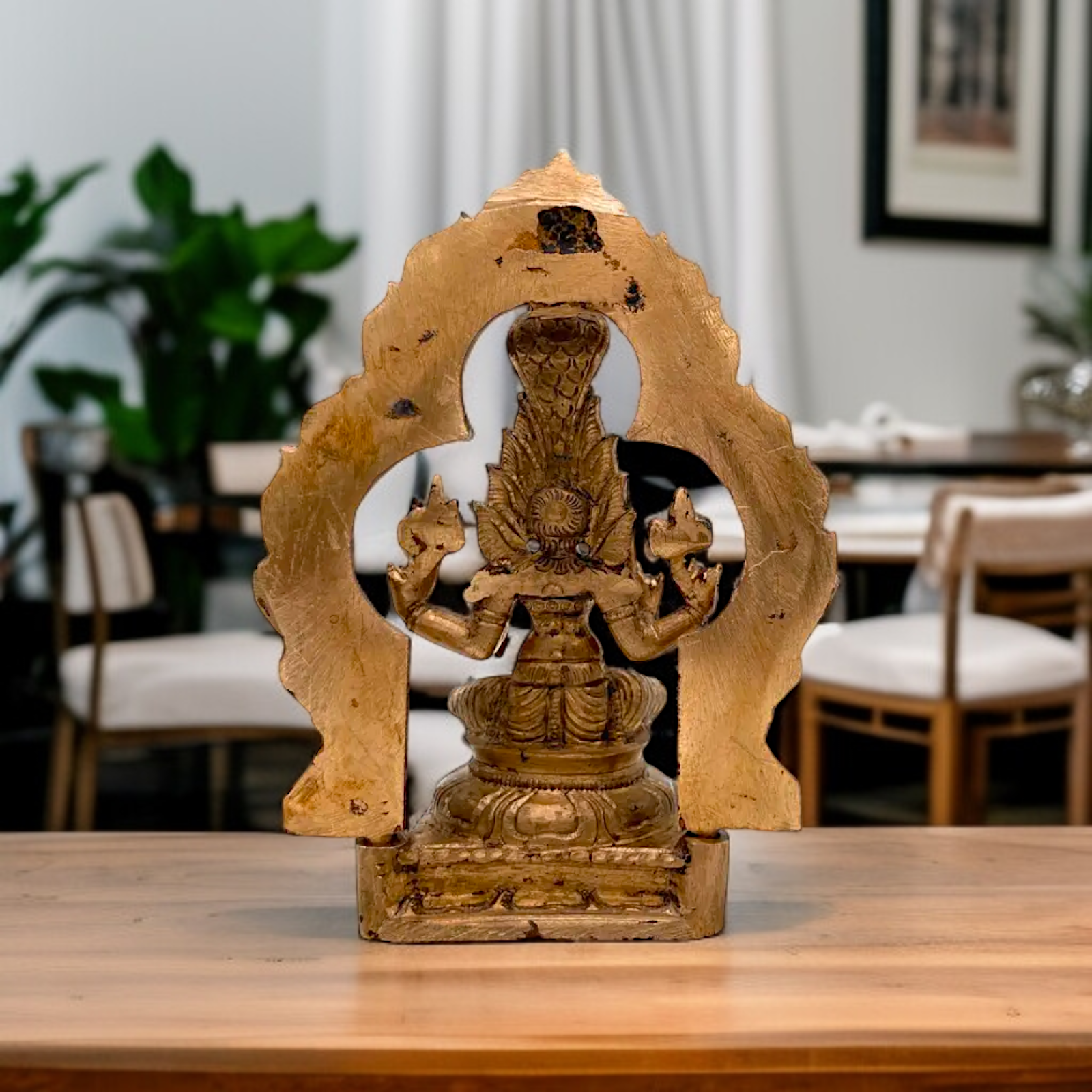 Goddess Mariamman Durga Devi bronze/Panchaloha statue - 5.5 inches Nikuressence