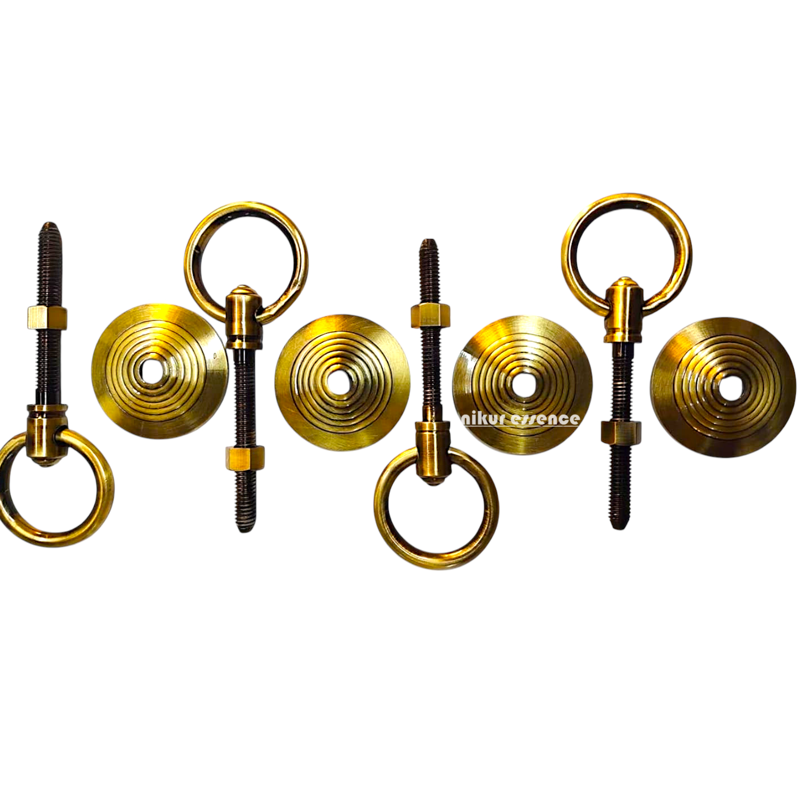 Indian Rosewood Oonjal (Jhula/Swing) – 5ft Traditional Wooden Swing with 7ft Brass Chains & Elegant Inlay Work | Available Worldwide Nikuressence